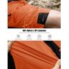 imageMAGCOMSEN Mens Hiking Shorts 5 Pockets Ripstop Quick Dry Summer Athletic Shorts for Workout Hiking CyclingOrange
