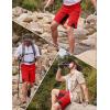 imageMAGCOMSEN Mens Hiking Shorts 5 Pockets Ripstop Quick Dry Summer Athletic Shorts for Workout Hiking CyclingTomato Red
