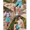 imageMAGCOMSEN Mens Hiking Shorts 5 Pockets Ripstop Quick Dry Summer Athletic Shorts for Workout Hiking CyclingWater Blue