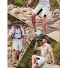 imageMAGCOMSEN Mens Hiking Shorts 5 Pockets Ripstop Quick Dry Summer Athletic Shorts for Workout Hiking CyclingWhite