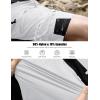 imageMAGCOMSEN Mens Hiking Shorts 5 Pockets Ripstop Quick Dry Summer Athletic Shorts for Workout Hiking CyclingWhite