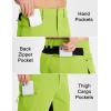 imageMAGCOMSEN Mens Hiking Shorts 5 Pockets Ripstop Quick Dry Summer Athletic Shorts for Workout Hiking CyclingYellow Green