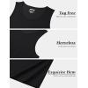 imageMAGCOMSEN Mens UPF 50 Tank Top Gym Workout Sleeveless Muscle Shirts Sun Protection Cut Off Shirts Summer Sleeveless T ShirtBlack