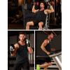 imageMAGCOMSEN Mens UPF 50 Tank Top Gym Workout Sleeveless Muscle Shirts Sun Protection Cut Off Shirts Summer Sleeveless T ShirtBlack
