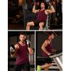 imageMAGCOMSEN Mens UPF 50 Tank Top Gym Workout Sleeveless Muscle Shirts Sun Protection Cut Off Shirts Summer Sleeveless T ShirtBurgundy
