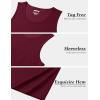 imageMAGCOMSEN Mens UPF 50 Tank Top Gym Workout Sleeveless Muscle Shirts Sun Protection Cut Off Shirts Summer Sleeveless T ShirtBurgundy