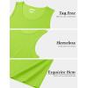 imageMAGCOMSEN Mens UPF 50 Tank Top Gym Workout Sleeveless Muscle Shirts Sun Protection Cut Off Shirts Summer Sleeveless T ShirtFluorescent Green