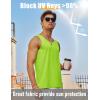 imageMAGCOMSEN Mens UPF 50 Tank Top Gym Workout Sleeveless Muscle Shirts Sun Protection Cut Off Shirts Summer Sleeveless T ShirtFluorescent Green