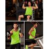 imageMAGCOMSEN Mens UPF 50 Tank Top Gym Workout Sleeveless Muscle Shirts Sun Protection Cut Off Shirts Summer Sleeveless T ShirtFluorescent Green