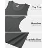 imageMAGCOMSEN Mens UPF 50 Tank Top Gym Workout Sleeveless Muscle Shirts Sun Protection Cut Off Shirts Summer Sleeveless T ShirtGray