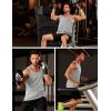 imageMAGCOMSEN Mens UPF 50 Tank Top Gym Workout Sleeveless Muscle Shirts Sun Protection Cut Off Shirts Summer Sleeveless T ShirtLight Gray