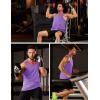 imageMAGCOMSEN Mens UPF 50 Tank Top Gym Workout Sleeveless Muscle Shirts Sun Protection Cut Off Shirts Summer Sleeveless T ShirtLight Purple