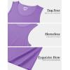 imageMAGCOMSEN Mens UPF 50 Tank Top Gym Workout Sleeveless Muscle Shirts Sun Protection Cut Off Shirts Summer Sleeveless T ShirtLight Purple