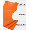 imageMAGCOMSEN Mens UPF 50 Tank Top Gym Workout Sleeveless Muscle Shirts Sun Protection Cut Off Shirts Summer Sleeveless T ShirtOrange