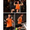 imageMAGCOMSEN Mens UPF 50 Tank Top Gym Workout Sleeveless Muscle Shirts Sun Protection Cut Off Shirts Summer Sleeveless T ShirtOrange