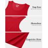 imageMAGCOMSEN Mens UPF 50 Tank Top Gym Workout Sleeveless Muscle Shirts Sun Protection Cut Off Shirts Summer Sleeveless T ShirtRed