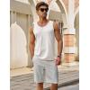 imageMAGCOMSEN Mens UPF 50 Tank Top Gym Workout Sleeveless Muscle Shirts Sun Protection Cut Off Shirts Summer Sleeveless T ShirtWhite