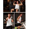imageMAGCOMSEN Mens UPF 50 Tank Top Gym Workout Sleeveless Muscle Shirts Sun Protection Cut Off Shirts Summer Sleeveless T ShirtWhite