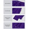 imageMAGCOMSEN Womens Velour Pants Soft Velvet Straight Leg Sweatpants Elastic Waist Warm Lounge Pant with PocketsPurple