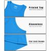 imageMAGCOMSEN Mens Workout Tank Tops Undershirt Cotton Muscle Athletic Sleeveless Shirts for GymAzure