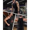 imageMAGCOMSEN Mens Workout Tank Tops Undershirt Cotton Muscle Athletic Sleeveless Shirts for GymBlack