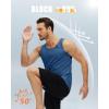 imageMAGCOMSEN Mens Workout Tank Tops Undershirt Cotton Muscle Athletic Sleeveless Shirts for GymBlue Grey
