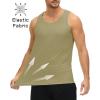 imageMAGCOMSEN Mens Workout Tank Tops Undershirt Cotton Muscle Athletic Sleeveless Shirts for GymDull Cyan