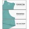 imageMAGCOMSEN Mens Workout Tank Tops Undershirt Cotton Muscle Athletic Sleeveless Shirts for GymGrey Green