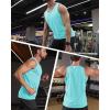 imageMAGCOMSEN Mens Workout Tank Tops Undershirt Cotton Muscle Athletic Sleeveless Shirts for GymLake Blue