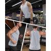imageMAGCOMSEN Mens Workout Tank Tops Undershirt Cotton Muscle Athletic Sleeveless Shirts for GymLight Grey