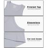 imageMAGCOMSEN Mens Workout Tank Tops Undershirt Cotton Muscle Athletic Sleeveless Shirts for GymLight Grey