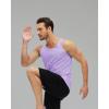 imageMAGCOMSEN Mens Workout Tank Tops Undershirt Cotton Muscle Athletic Sleeveless Shirts for GymLight Purple