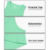 imageMAGCOMSEN Mens Workout Tank Tops Undershirt Cotton Muscle Athletic Sleeveless Shirts for GymMint Green