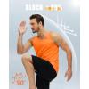 imageMAGCOMSEN Mens Workout Tank Tops Undershirt Cotton Muscle Athletic Sleeveless Shirts for GymOrange