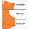 imageMAGCOMSEN Mens Workout Tank Tops Undershirt Cotton Muscle Athletic Sleeveless Shirts for GymOrange