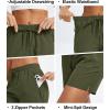 imageMAGCOMSEN Womens 5quot Hiking Shorts UPF 50 Quick Dry Lightweight Athletic Running Golf Summer Casual Shorts with PocketsArmy Green