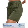 imageMAGCOMSEN Womens 5quot Hiking Shorts UPF 50 Quick Dry Lightweight Athletic Running Golf Summer Casual Shorts with PocketsArmy Green