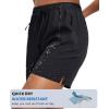 imageMAGCOMSEN Womens 5quot Hiking Shorts UPF 50 Quick Dry Lightweight Athletic Running Golf Summer Casual Shorts with PocketsBlack