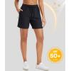 imageMAGCOMSEN Womens 5quot Hiking Shorts UPF 50 Quick Dry Lightweight Athletic Running Golf Summer Casual Shorts with PocketsBlack