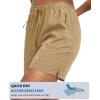 imageMAGCOMSEN Womens 5quot Hiking Shorts UPF 50 Quick Dry Lightweight Athletic Running Golf Summer Casual Shorts with PocketsKhaki