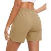 imageMAGCOMSEN Womens 5quot Hiking Shorts UPF 50 Quick Dry Lightweight Athletic Running Golf Summer Casual Shorts with PocketsKhaki