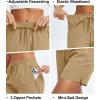 imageMAGCOMSEN Womens 5quot Hiking Shorts UPF 50 Quick Dry Lightweight Athletic Running Golf Summer Casual Shorts with PocketsKhaki