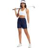 imageMAGCOMSEN Womens 5quot Hiking Shorts UPF 50 Quick Dry Lightweight Athletic Running Golf Summer Casual Shorts with PocketsNavy