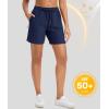 imageMAGCOMSEN Womens 5quot Hiking Shorts UPF 50 Quick Dry Lightweight Athletic Running Golf Summer Casual Shorts with PocketsNavy