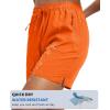 imageMAGCOMSEN Womens 5quot Hiking Shorts UPF 50 Quick Dry Lightweight Athletic Running Golf Summer Casual Shorts with PocketsOrange
