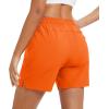 imageMAGCOMSEN Womens 5quot Hiking Shorts UPF 50 Quick Dry Lightweight Athletic Running Golf Summer Casual Shorts with PocketsOrange
