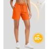 imageMAGCOMSEN Womens 5quot Hiking Shorts UPF 50 Quick Dry Lightweight Athletic Running Golf Summer Casual Shorts with PocketsOrange