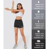 imageMAGCOMSEN Womens Athletic Shorts with Pockets Quick Dry Lightweight 35quot Running Gym Workout Shorts Hiking SportBlack