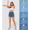 imageMAGCOMSEN Womens Athletic Shorts with Pockets Quick Dry Lightweight 35quot Running Gym Workout Shorts Hiking SportBlue Grey
