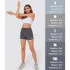 imageMAGCOMSEN Womens Athletic Shorts with Pockets Quick Dry Lightweight 35quot Running Gym Workout Shorts Hiking SportDark Grey